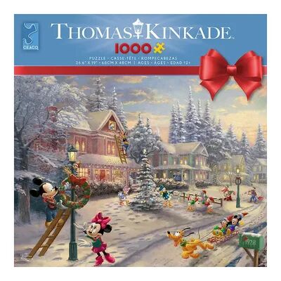 Unbranded Disney Victorian Mickey Christmas 1000-pc. Puzzle by Thomas Kinkade, Multicolor