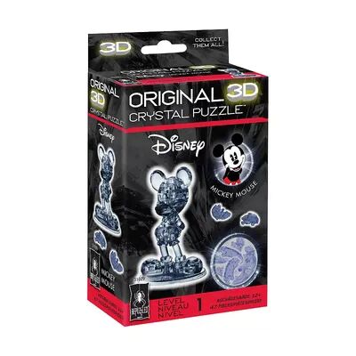 University Games 3D Crystal Puzzle - Disney's Mickey Mouse, 2nd Edition 47-Pieces, Multicolor