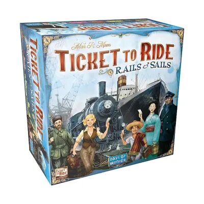 DAYS OF WONDER Ticket to Ride: Rails & Sails Game, Multicolor