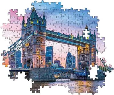 Clementoni London - Tower Bridge Sunset 1500 Piece Puzzle, None