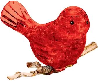 University Games 3D Crystal Puzzle - Red Bird 47-Pieces, Multicolor