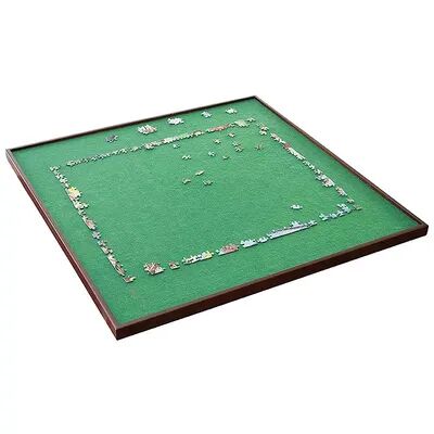 Bits and Pieces Square 1500 Piece Jigsaw Puzzle Board Spinner, 34 Inch Surface, Green