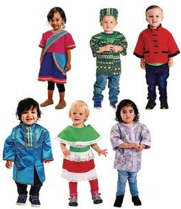 Excellerations Toddler Traditional Multicultural Clothing Set of 6 by Excellerations