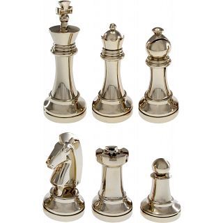 Hanayama Silver Color Chess Puzzle Set - 6 pieces