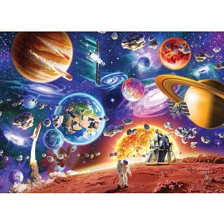 Cobble Hill Space Travels - Family Pieces Puzzle