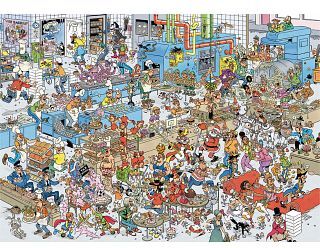 Jumbo International Jan van Haasteren Comic Puzzle - The Bakery (2000 Pieces)