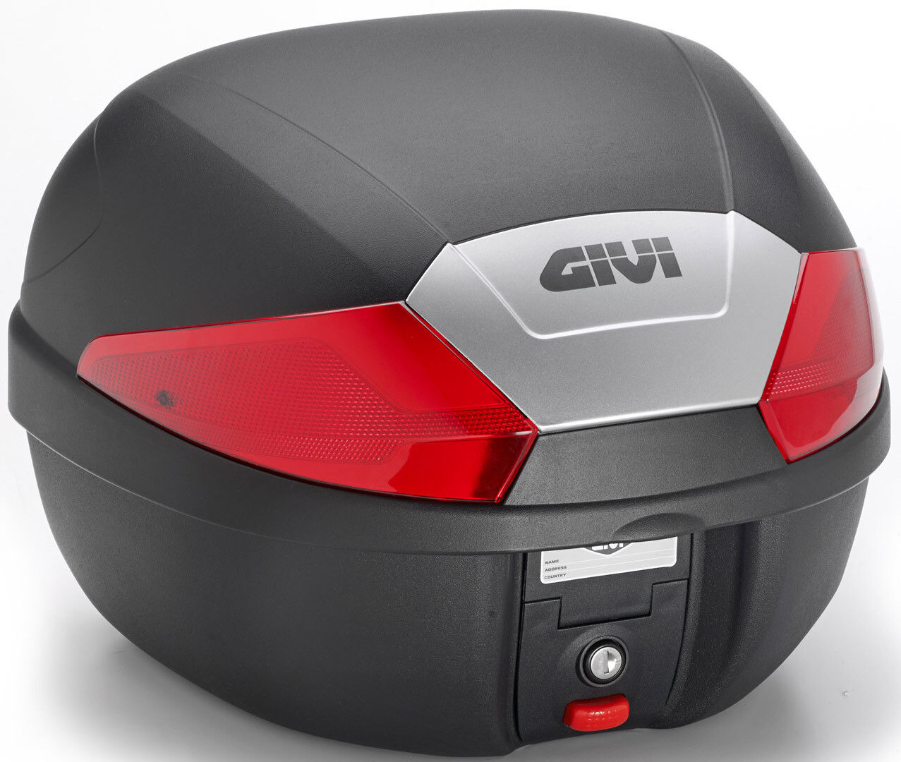 GIVI B29 Monolock Topcase avec plaque Noir Rouge taille : unique taille