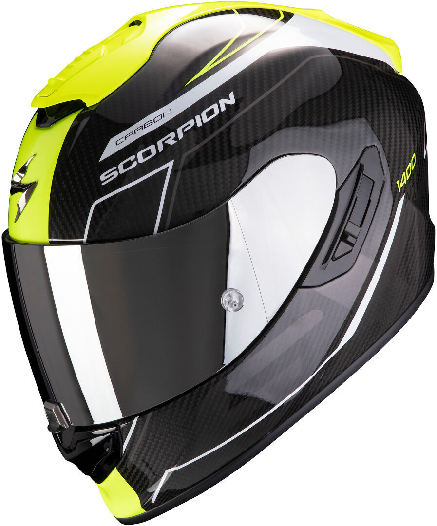 Scorpion EXO 1400 Carbon Air Beaux Casque Noir Blanc Jaune taille : XS