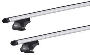 Smart Barres de toit Audi A4 Break Type B6 (12/01-10/04) Thule SmartRack Alu