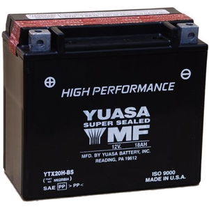 Batterie moto Yuasa YTX14L-BS Etanche 12V / 12Ah