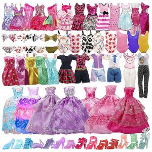 35 stk Barbie Dukke Tøj Tilbehør Sæt Barbie Dukke Dressup Kjole Mini Fairy Collection Tøj rekvisitter Tilfældig stil Til piger Jul Fødselsdagsgave