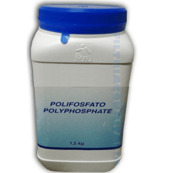 Ricarica Di Polifosfati Da 1,5 Kg Per Filtro Anticalcare Per Lavatrice E Lavastoviglie