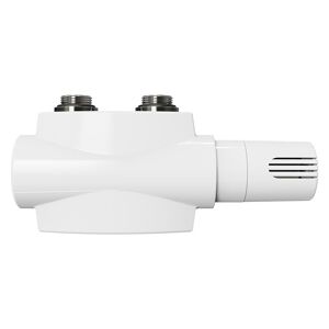 HEILMETZ Multiblock Set für Heizkörper Anschlussarmatur mit Thermostat 50mm Ventil-Armaturen Heizungszubehör Eck- und Durchgangsform Wandanschluß