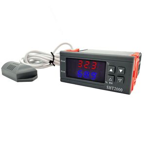 High Discount SHT2000 Digital temperaturfugtighedskontrol Hjem Køleskab Termostat Humidistat termometer Hygrometer AC 110V 220V