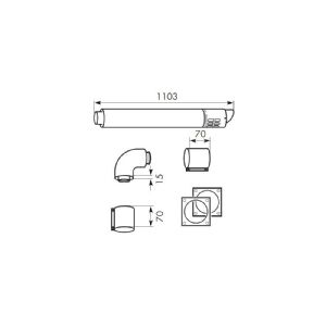 Vaillant aftræk vandr 80-125mm - ecotec 303209