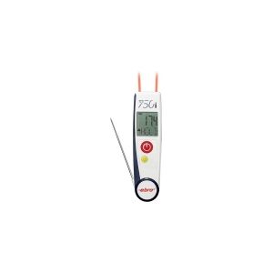 ebro TLC 750i-V2 Infrarødt termometer og indstikstermometer (HACCP) -50 - +250 °C Sensortype T Overholder HACCP (fødevaresikkerhed), Kontaktmåling,