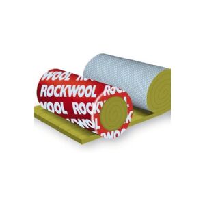 ROCKWOOL Lamelmåtte 20 mm afsluttet med armeret alufolie til varme- og kondensisolering af ventilationskanaler. Dimension 1x10 m, areal 10m².