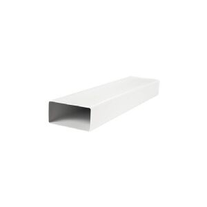 DUKA Fladkanal PVC 55 x 110 mm, længde 1000 mm, hvid