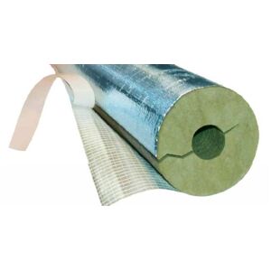 Rockwool Rørskål 30 Mm Isolering Med Alu Og Tape Til 48 Mm Rør - Længde 100 Cm