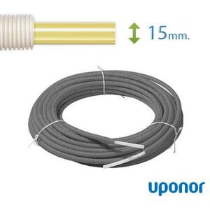 50 Meter Uponor Universal Pex Rør-I-Rør Til Vand Og Varme, 15 Mm