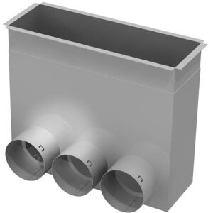 Danfoss Air Flex Gulvboks 300x100 Mm. - 3xø75 Mm.