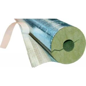 Rockwool Rørskål 20 Mm Isolering Med Alu Og Tape Til 22 Mm Rør - Længde 100 Cm