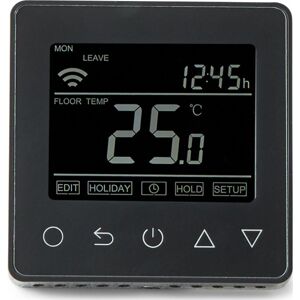Heatcom Heat-Com Hc90 Wifi Termostat Til El Gulvvarme, Sort