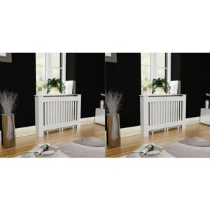 vidaXL radiatorskjulere 2 stk. MDF 112 cm hvid