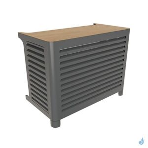 Poujoulat Cache climatisation OUTSTEEL Modele Mural Venitian RAL 7016