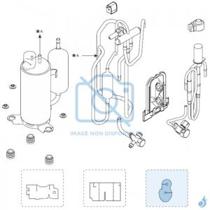 Isolateur H pour groupe exterieur Atlantic Fujitsu AOYG07-12KMCC Ref. 896488