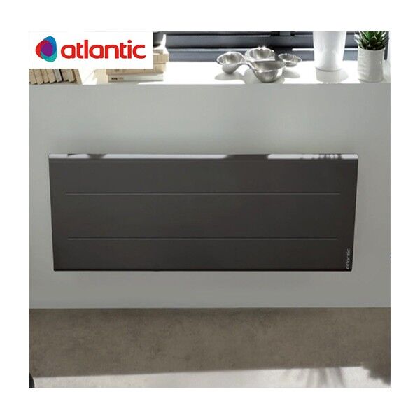 Radiateur Atlantic Oniris Gris Étoilé 750w Pilotage Intelligent Connecté Plinthe - 503919