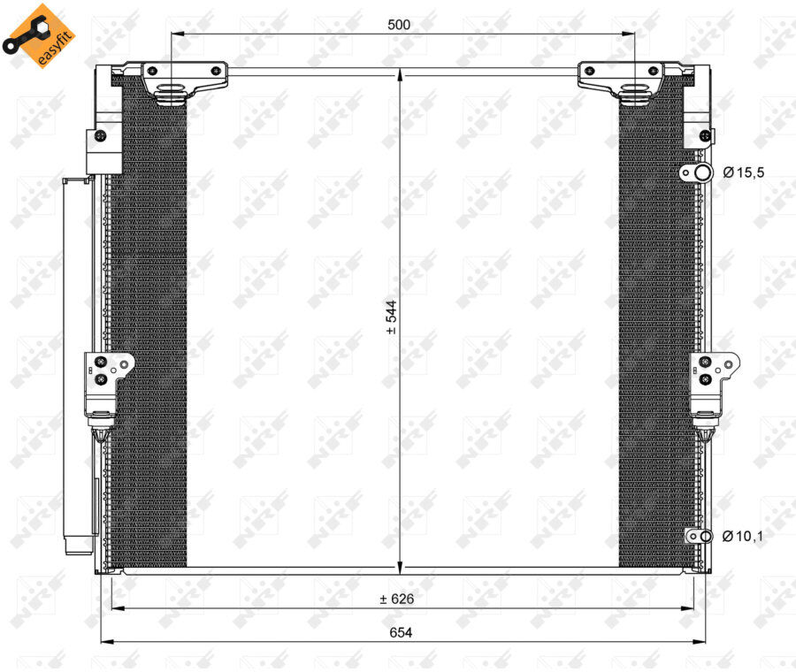 Condensatore Con Essiccatore Nrf 35862 Easy Fit