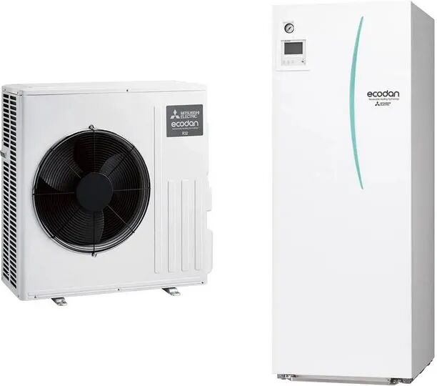 Pompa di Calore Mitsubishi Electric Ecodan Hydrotank con accumulo SUZ-SWM60VA con unità interna ERST20D-VM2D 200 litri