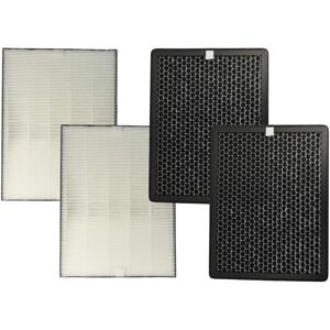 4 Part Filter Set Replacement for Philips FY1410/30, FY2422/30 for air purifier - activated carbon filter, hepa filter - Vhbw