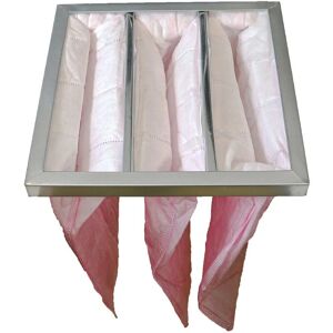 Hvac F7 Bag Filter compatible with Nilan Filterbox Air-Conditioner Unit Ventilation System, 28.7 x 28.7 x 36 cm Pink - ac Air Pocket Filter - Vhbw
