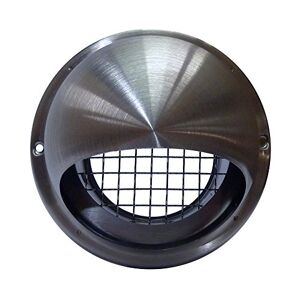 Airflow 52644701 100 mm Round Stainless Steel Cowl with Mesh