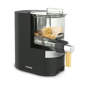 H.Koenig HOMY90 Nudelmaschine, 600 g, 375 ml Wasser, 6 automatische Programme, glutenfrei, integrierte Waage, 220 W, Schwarz