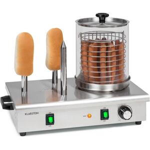 Klarstein Klarstein Wurstfabrik Pro 600 Hot Dog Maker, 600 Watt, 3 Heizspieße, Temperaturregler 30 - 100 °C, Glaszylinder: Ø 20 cm, Edelstahlkäfig: Ø