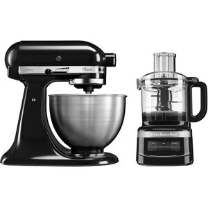 KitchenAid Classic 5K45SSEOB + 5KFP0719EOB Küchenmaschinen Bundle   schwarz