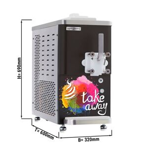 GGM Gastro - Machine a glace molle - 11,25 litres/h - 1,5 kW - pour 1 variete Argent