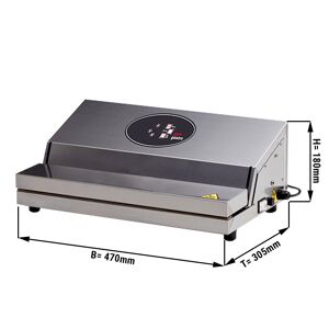 GGM Gastro - Appareil de mise sous vide - 28 litres/minute - 450 Watts - Appareil de table Argent