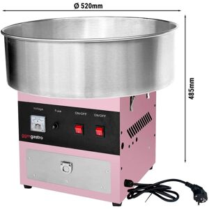 GGM Gastro - Machine a barbe a papa - Ø 520 mm Rose