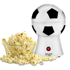 Adler - ad 4479 Machine à pop-corn, air chaud sans huile, forme ballon 1200W Blanc - Blanc - Publicité