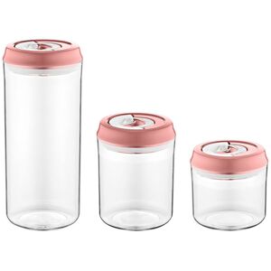 - HG-CK785: Ensemble de pots de stockage sous vide Rose