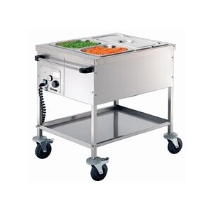 Bartscher Chariot bain-marie 2x1/1GN chauffé sans eau - Publicité