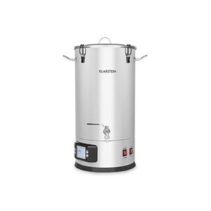 KLARSTEIN Maischfest Cuve de trempage pour brassage de bière maison 25L 1500/3000W - Ecran LCD tactile 5 éléments inox - Publicité