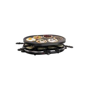 Livoo appareil 2 en 1 raclette 8 personnes et 6 minicrêpes 1200 w revêtement antiadhésif - Publicité