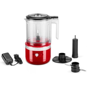 Hachoir sans fil KitchenAid 5KFCB519 12V Rouge Rouge - Publicité