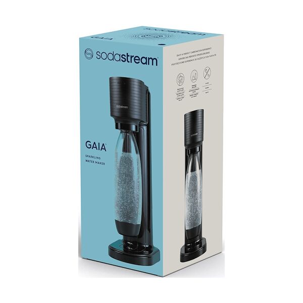 sodastream gasatore gaia cqc 1 bott. lav. gaiabk