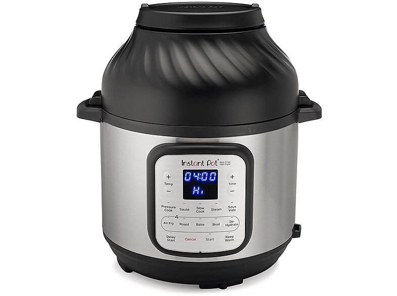 instant pot duo crisp 8l multicooker, 1500 w, capacità ciotola 8 l